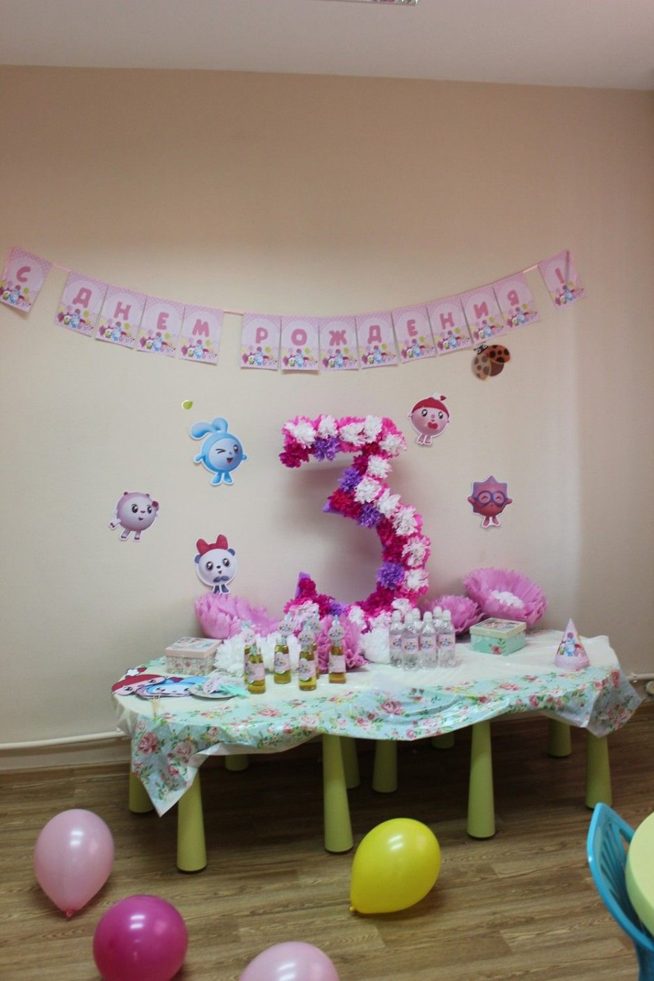 Украшение детской комнаты на день рождения