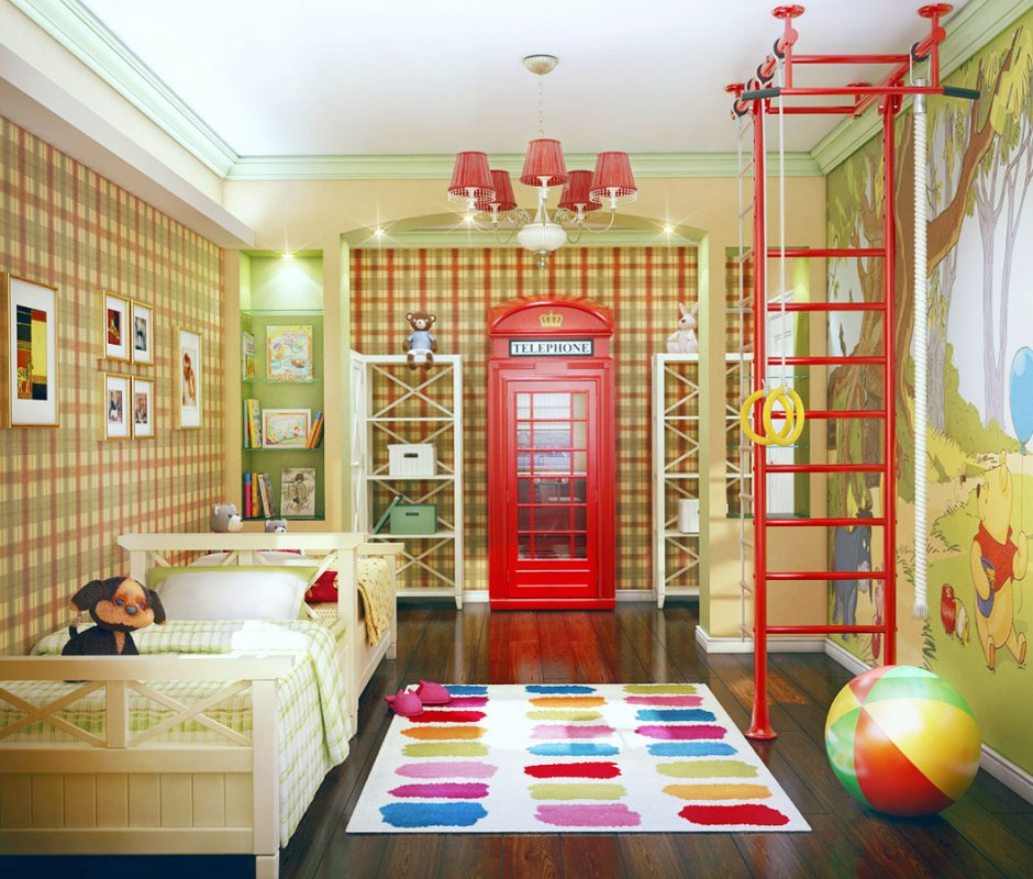 Детская комната в британском стиле