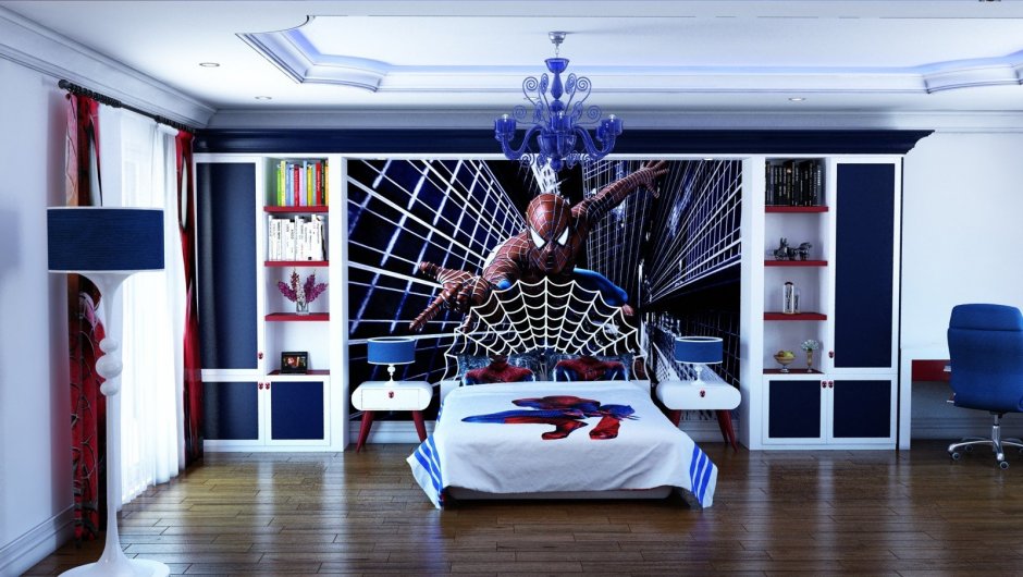 Комната в стиле человека паука (34 фото)