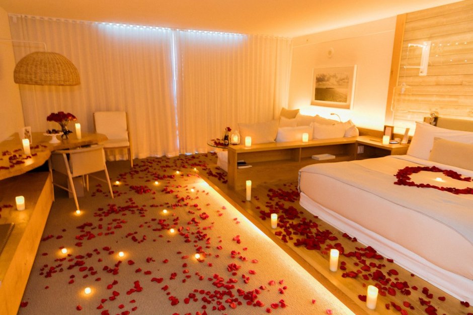 Романтично украсить комнату