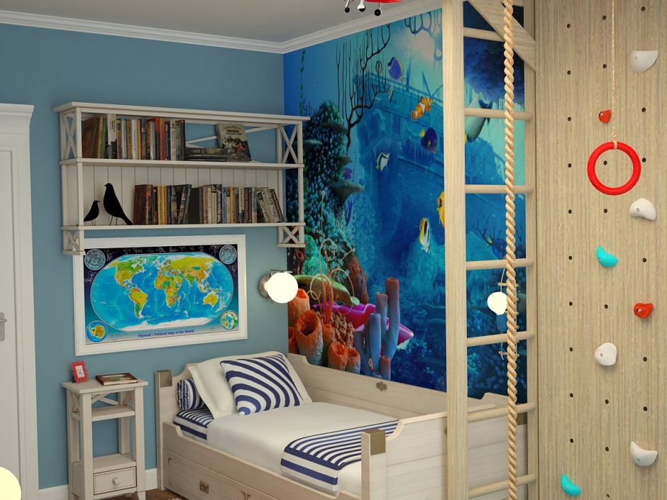 Детская комната морская тематика