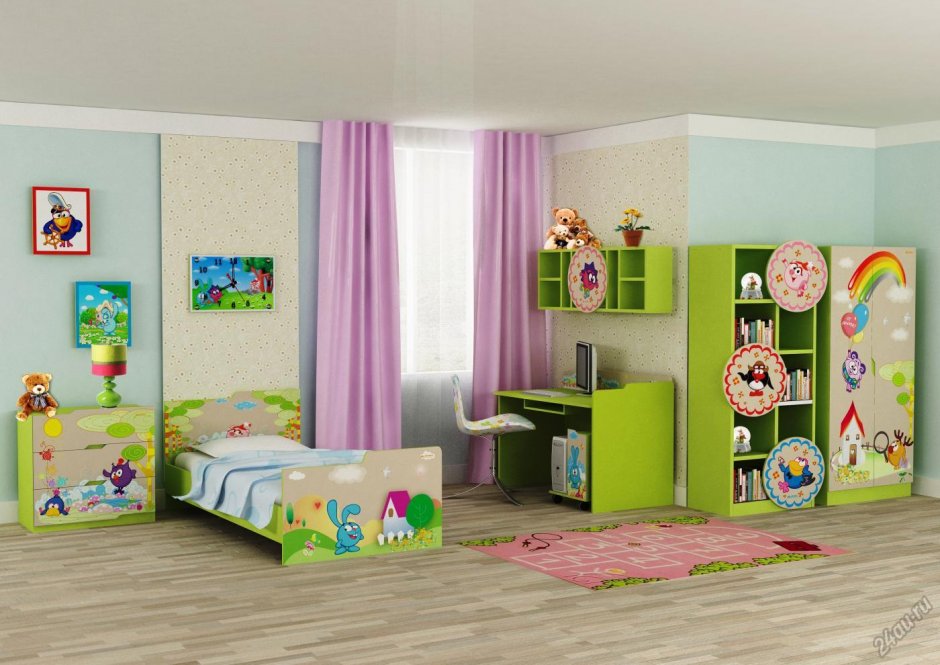 Мебельный гарнитур детский Смешарики