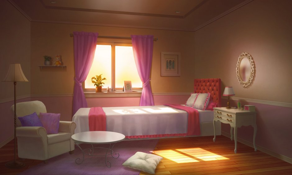 Светлая комната аниме