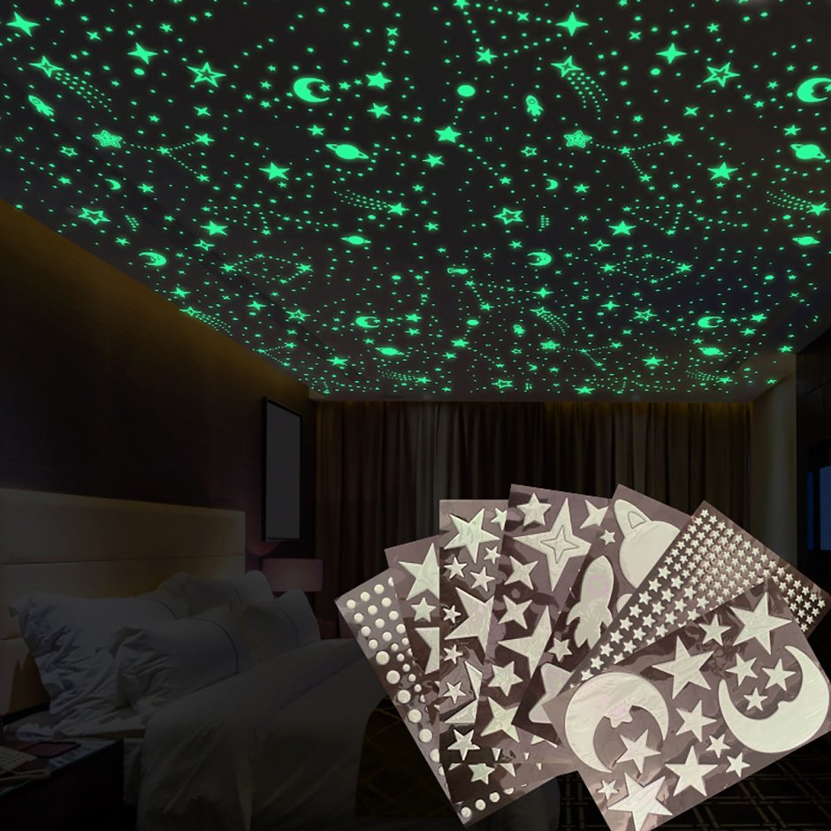 Фосфорные звезды на потолок