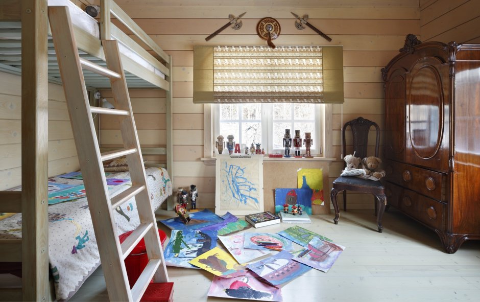 Детские комнаты в деревянном доме