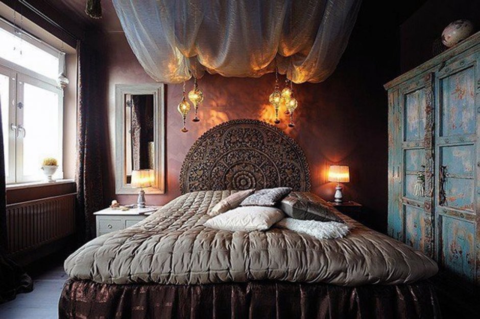 Уютная комната в стиле бохо