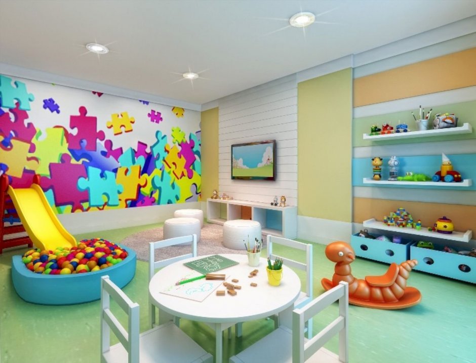 Игровая комната в квартире для детей (35 фото)