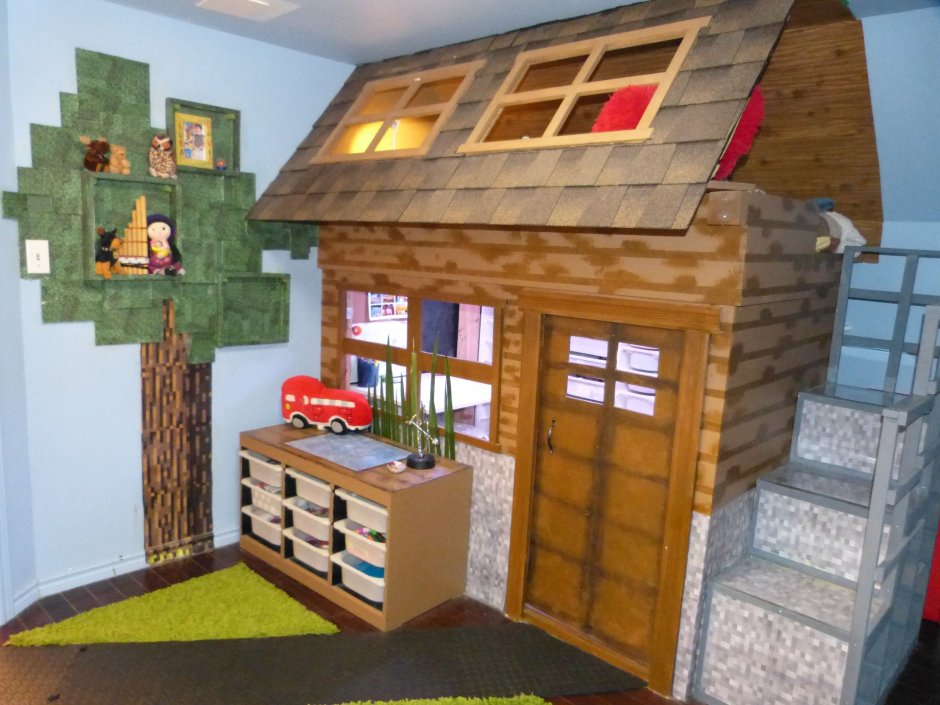 Декор детской комнаты в стиле майнкрафт