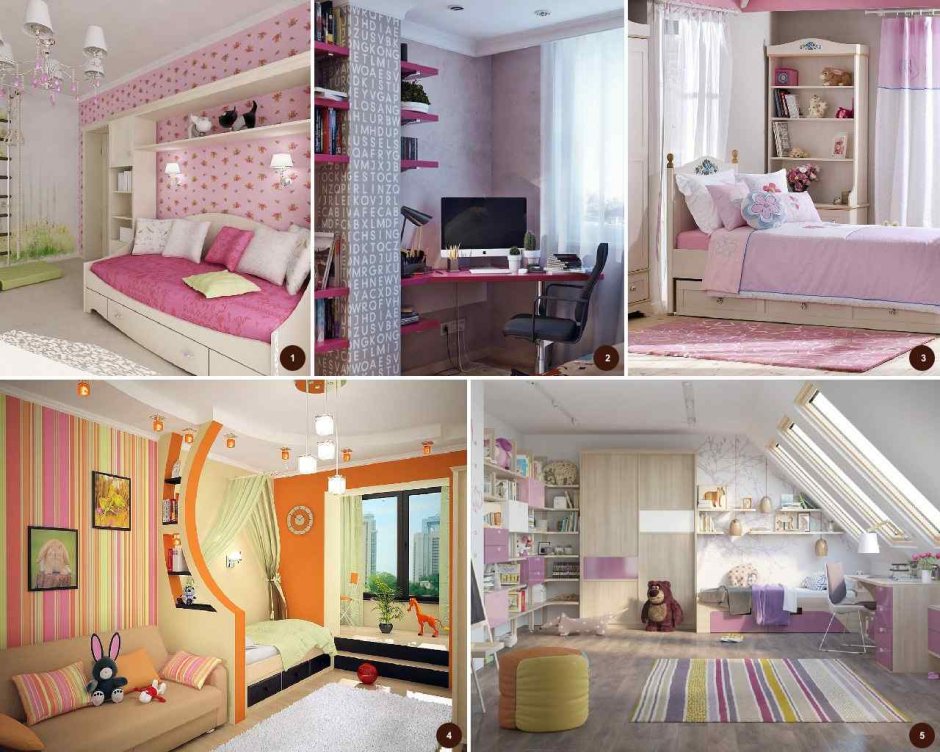 Детские комнаты для подростка девушки с балконом