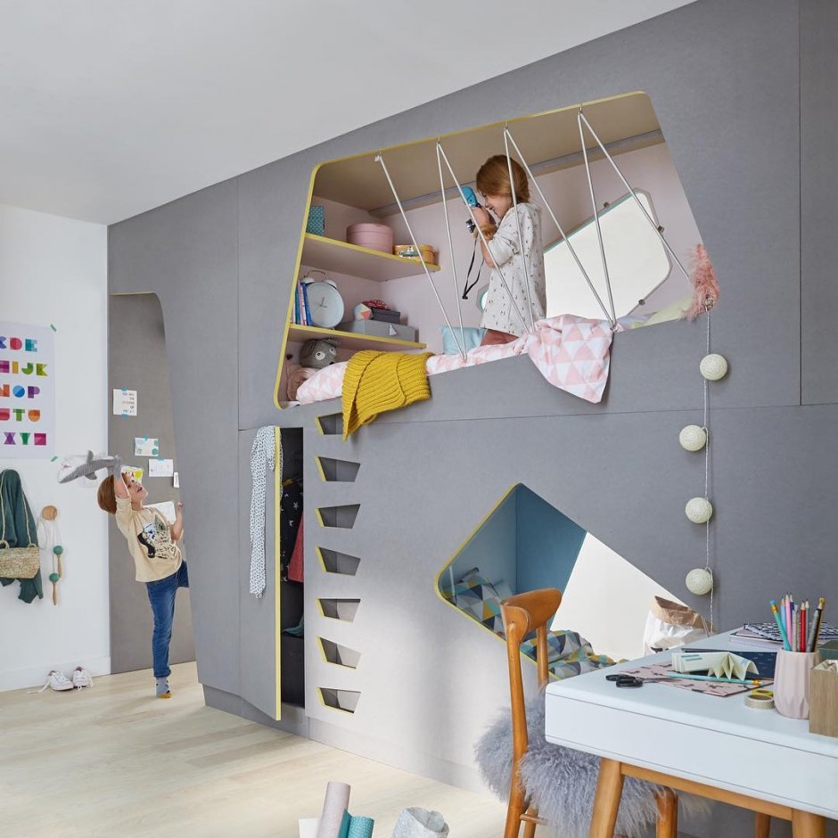 3д визуализация интерьера детской комнаты