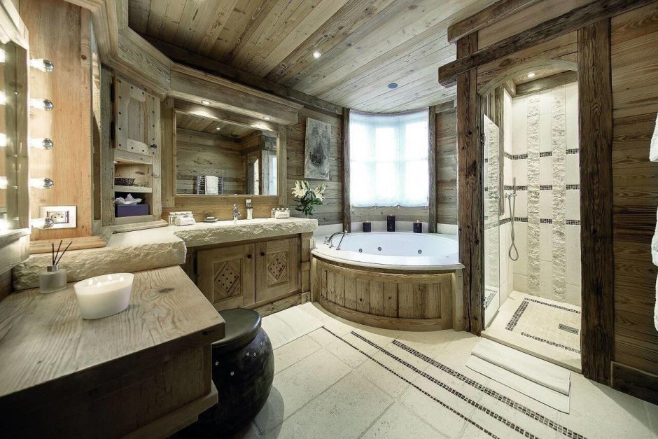Ванная комната в стиле Шале