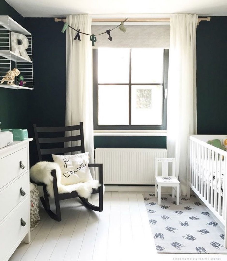 Комната для новорожденного мальчика в скандинавском стиле