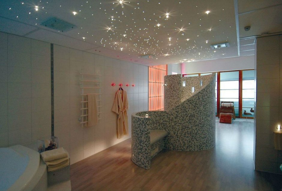 Звездное небо в ванной комнате (34 фото)