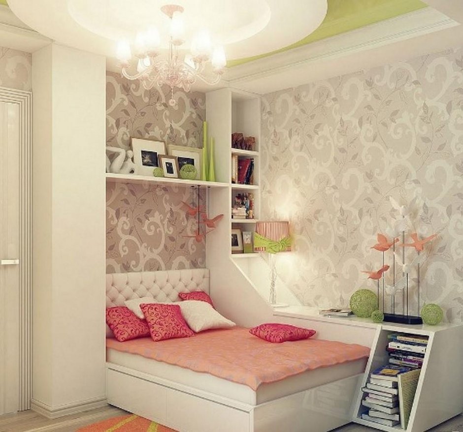 Маленькая комната для подростка девочки недорогая