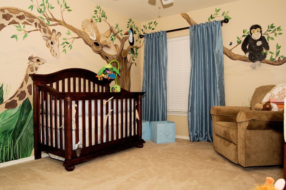 Детская комната в стиле сафари (33 фото)