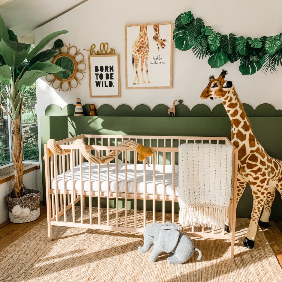 Детские комнаты в стиле сафари джунгли