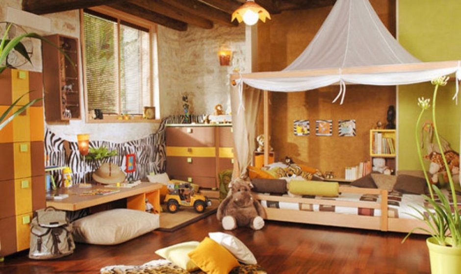 Детская комната интерьер сафари