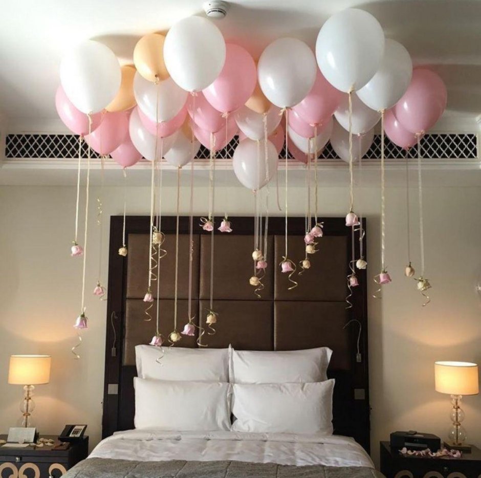 Комната с шарами на день рождения (30 фото)