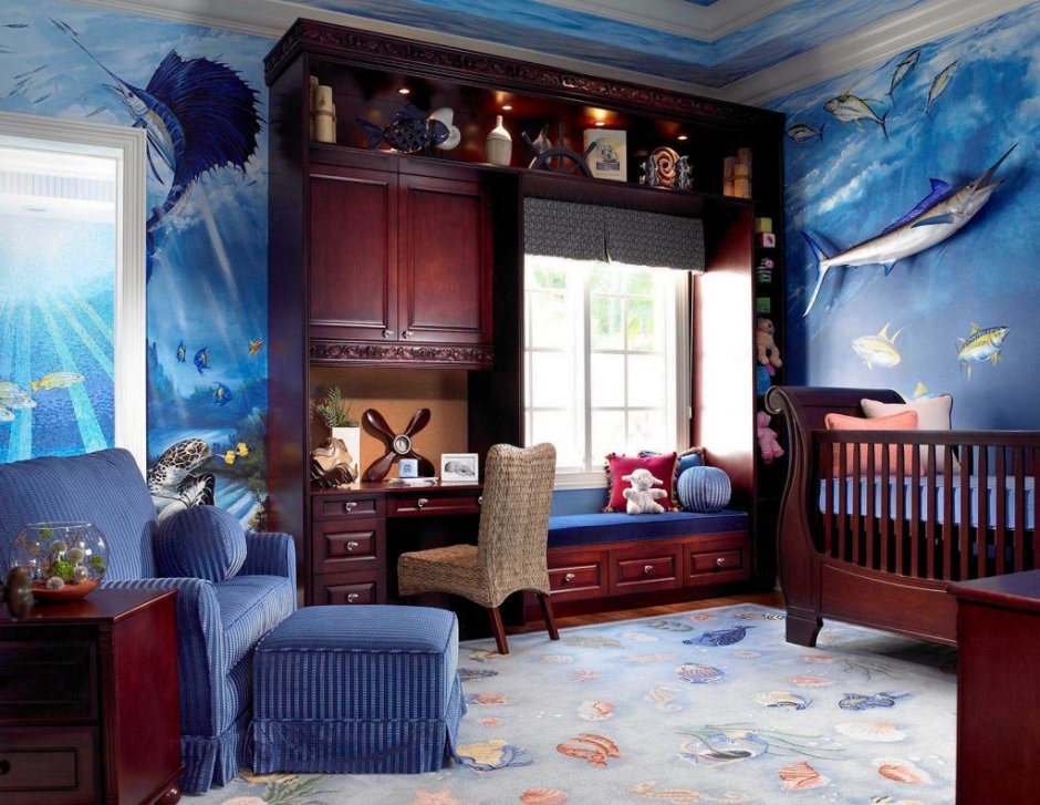 Детская комната в средиземноморском стиле