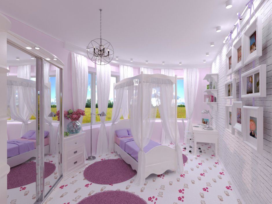 Очень красивые комнаты для девочек