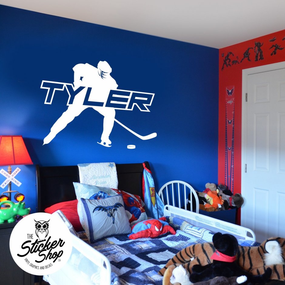 Спальня для мальчика хоккеиста