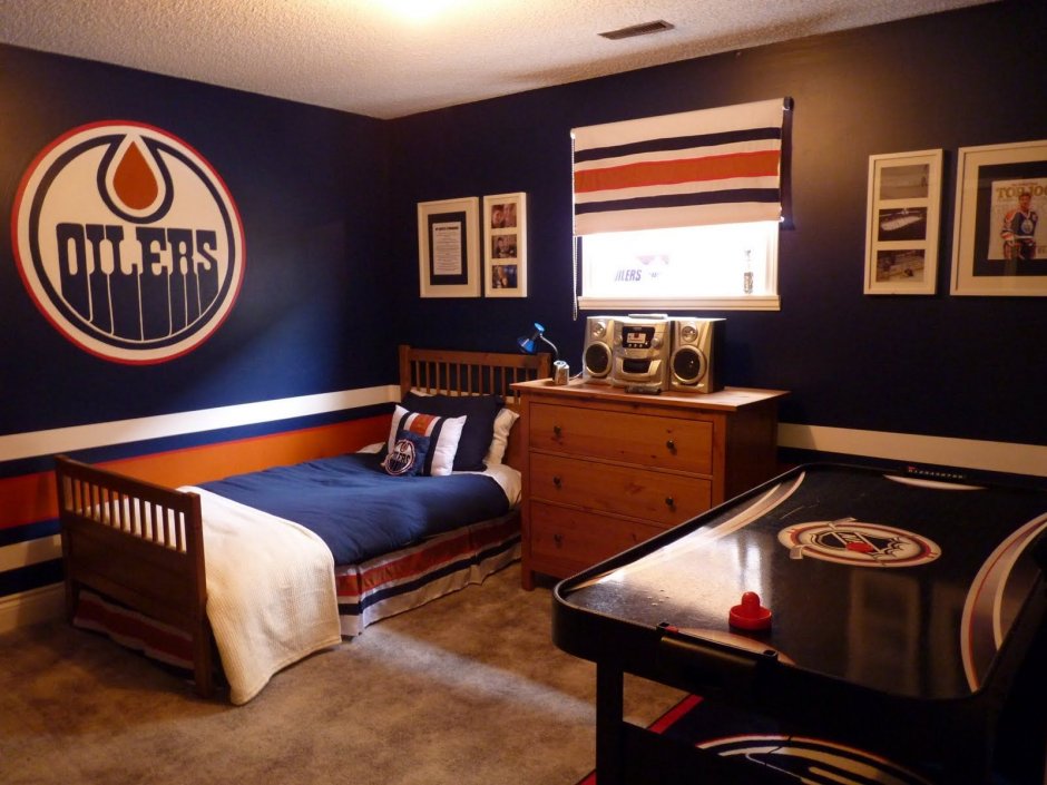 Декор комната хоккей