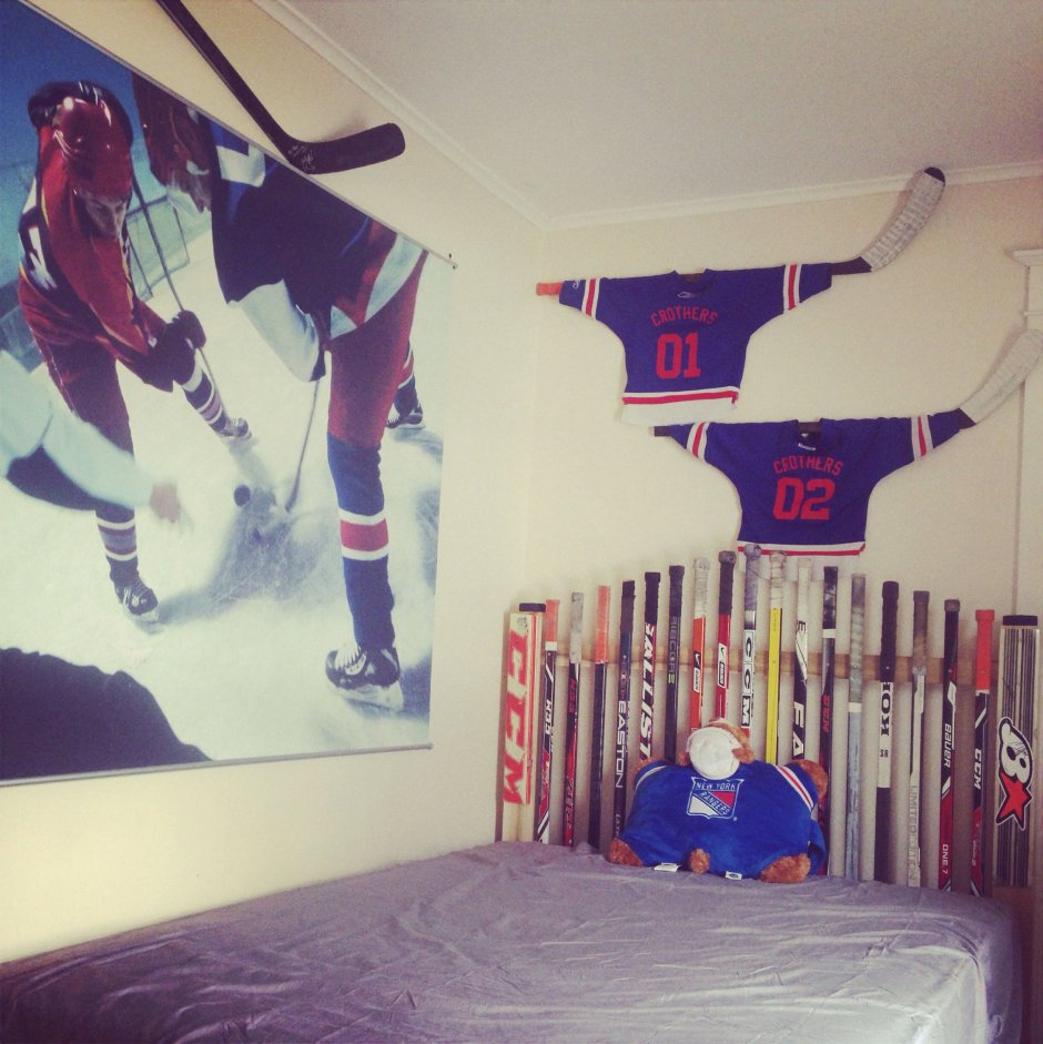Детская комната в стиле хоккей