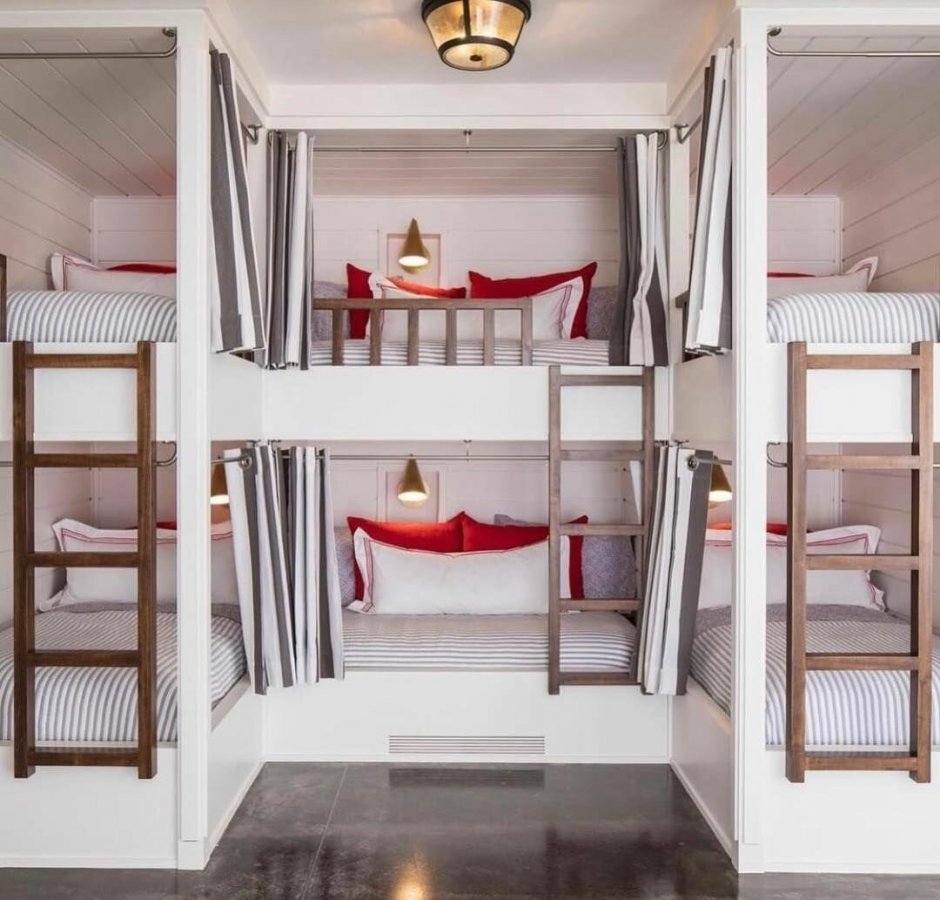 Двухэтажные кровати для 4 детей