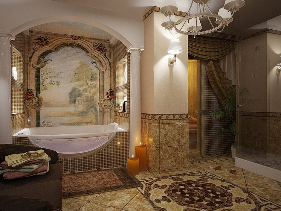 Ванные комнаты в итальянском стиле