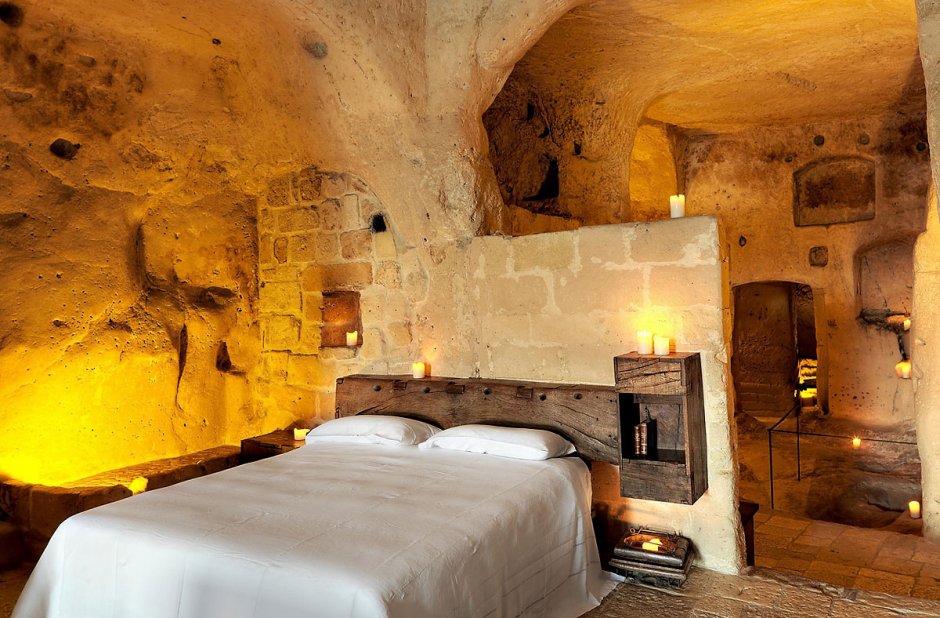 Отель в пещере Италия