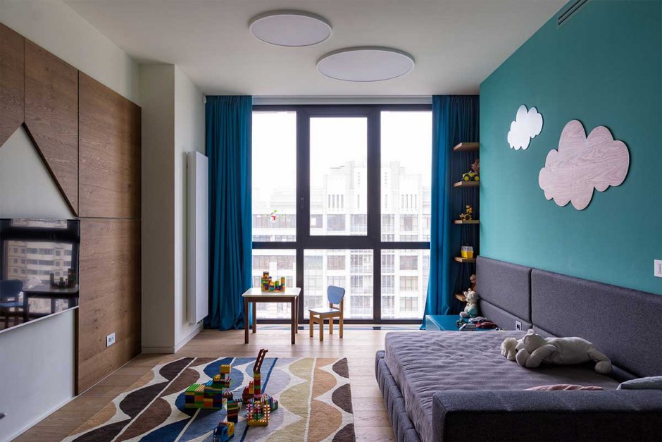 Детская комната с панорамным окном (33 фото)