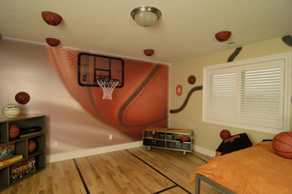 Комната в стиле баскетбола