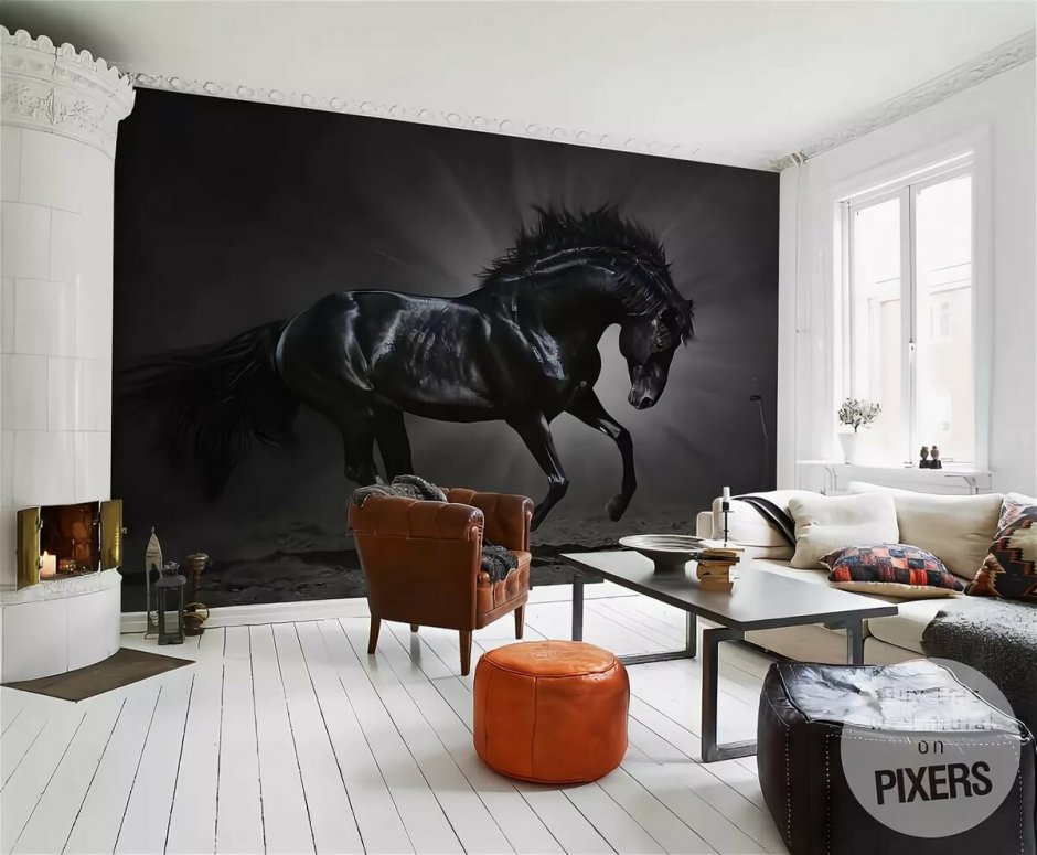 Комната в стиле лошадей