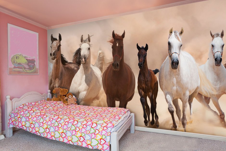 Декор комнаты в стиле лошадей