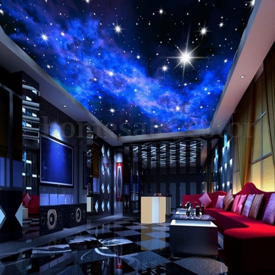 Звёздный потолок в комнате