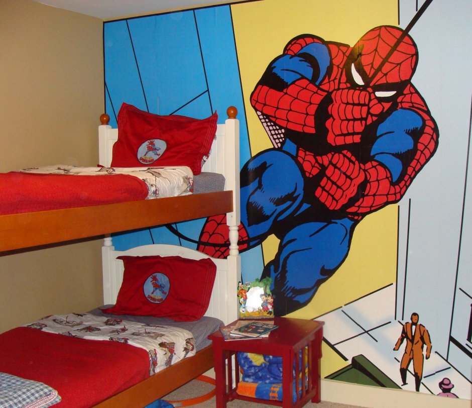 Спальня человек паук