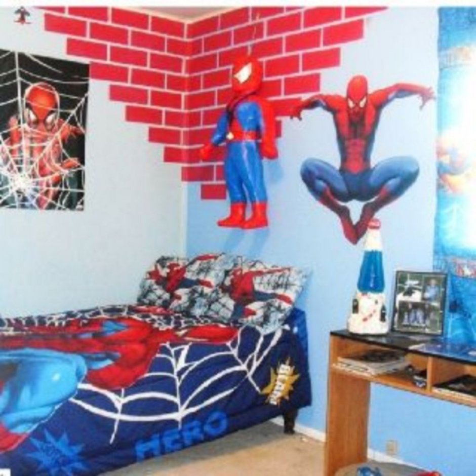 Детская комната в стиле Спайдермен