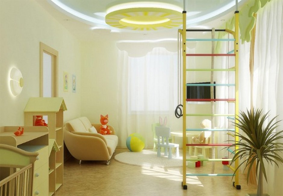 Дизайн освещения детской комнаты
