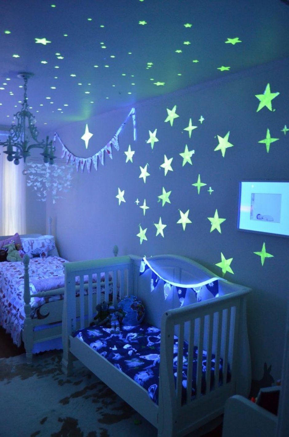 Потолок со звездами в детскую