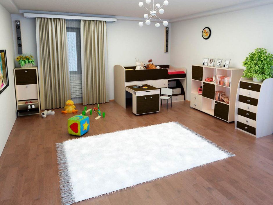 Детская комната с мебелью венге