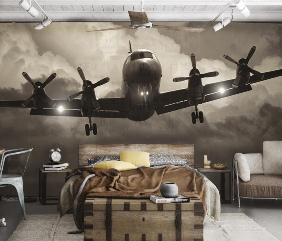 Комната в авиационном стиле