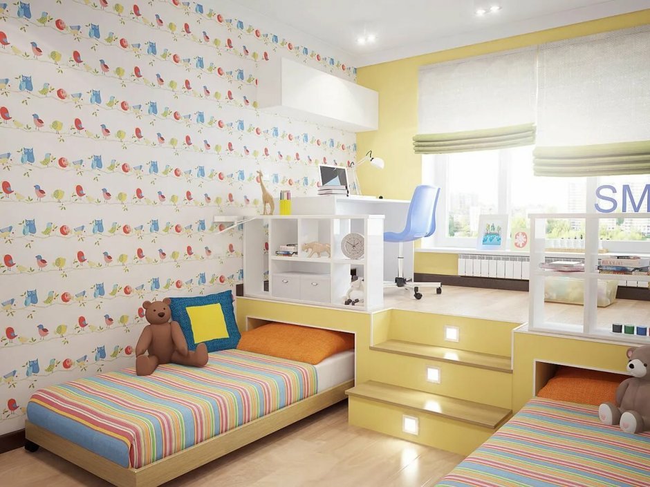 Детская комната с подиумом