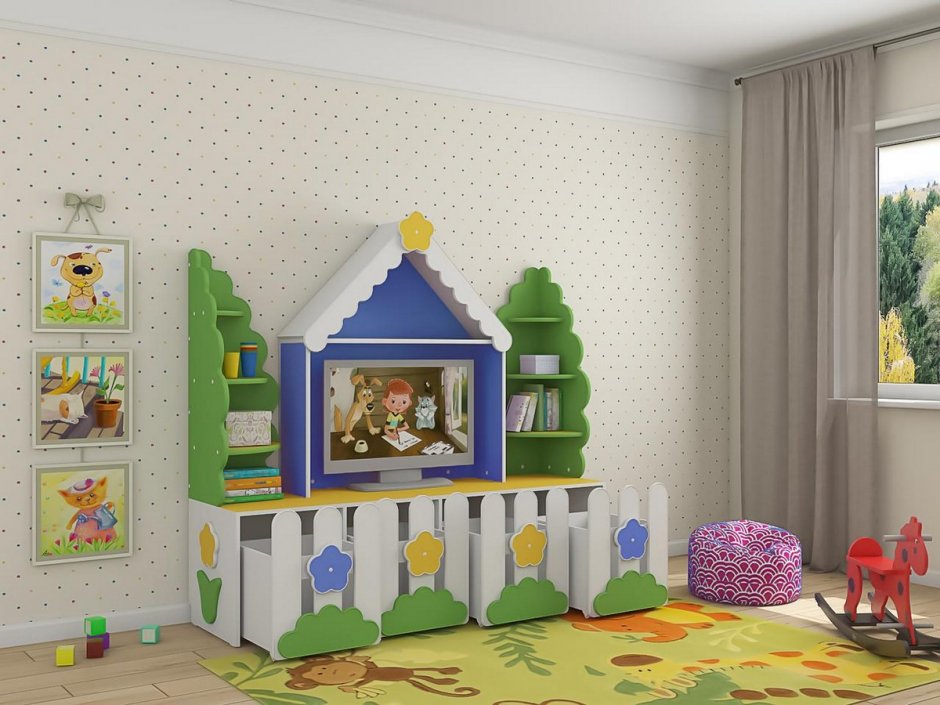 Стенка для детской комнаты