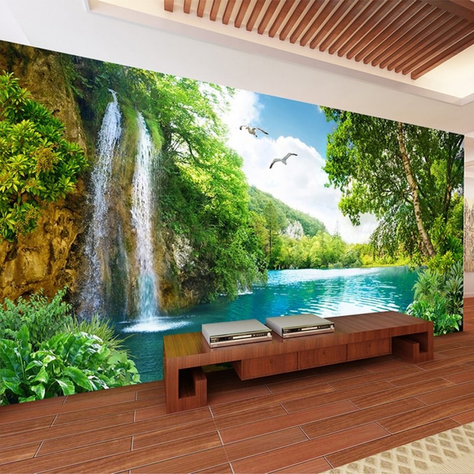 Водопад Wall Mural 3d