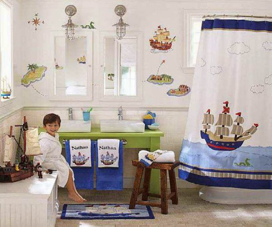 Интерьер ванной для детей