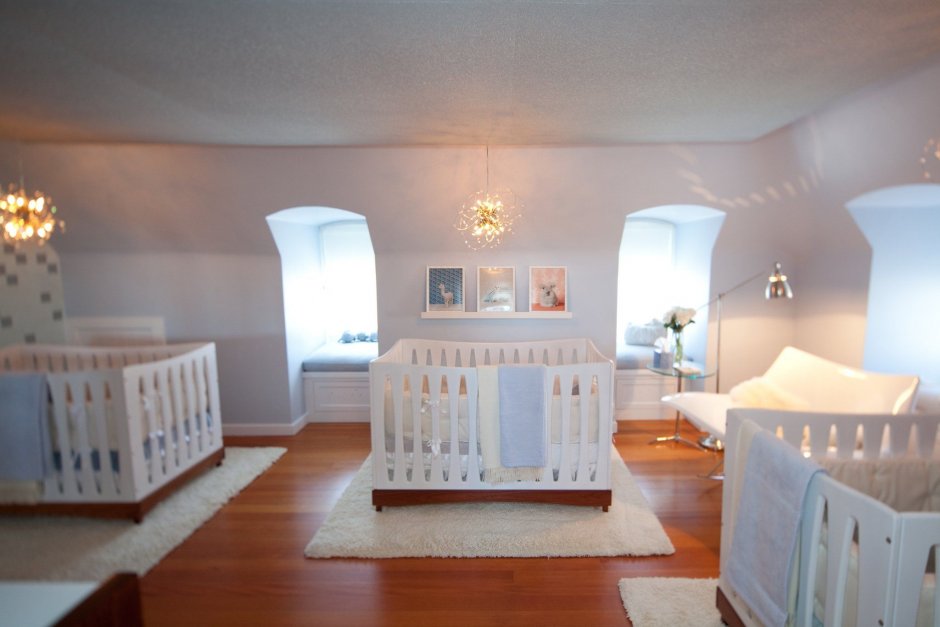 Комната для тройни новорожденных