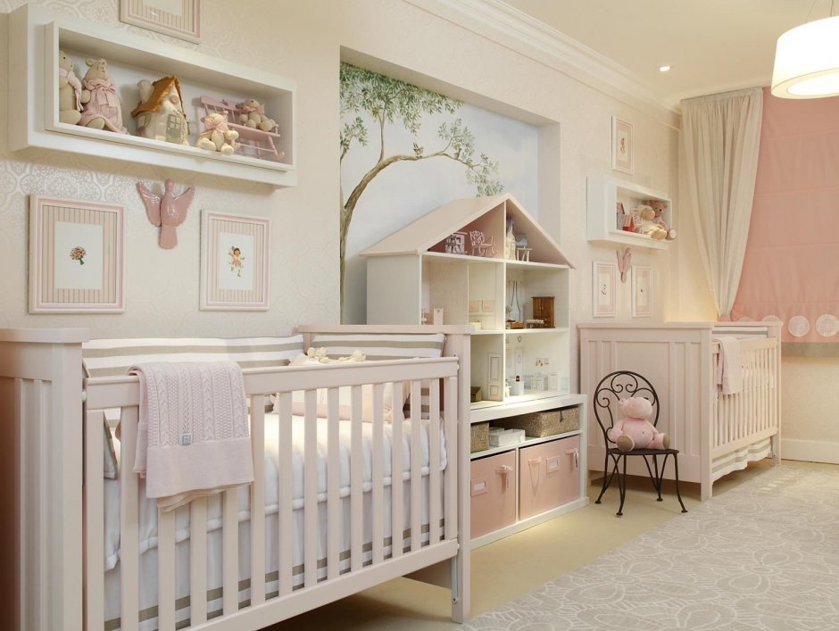 Комната для новорожденной двойни
