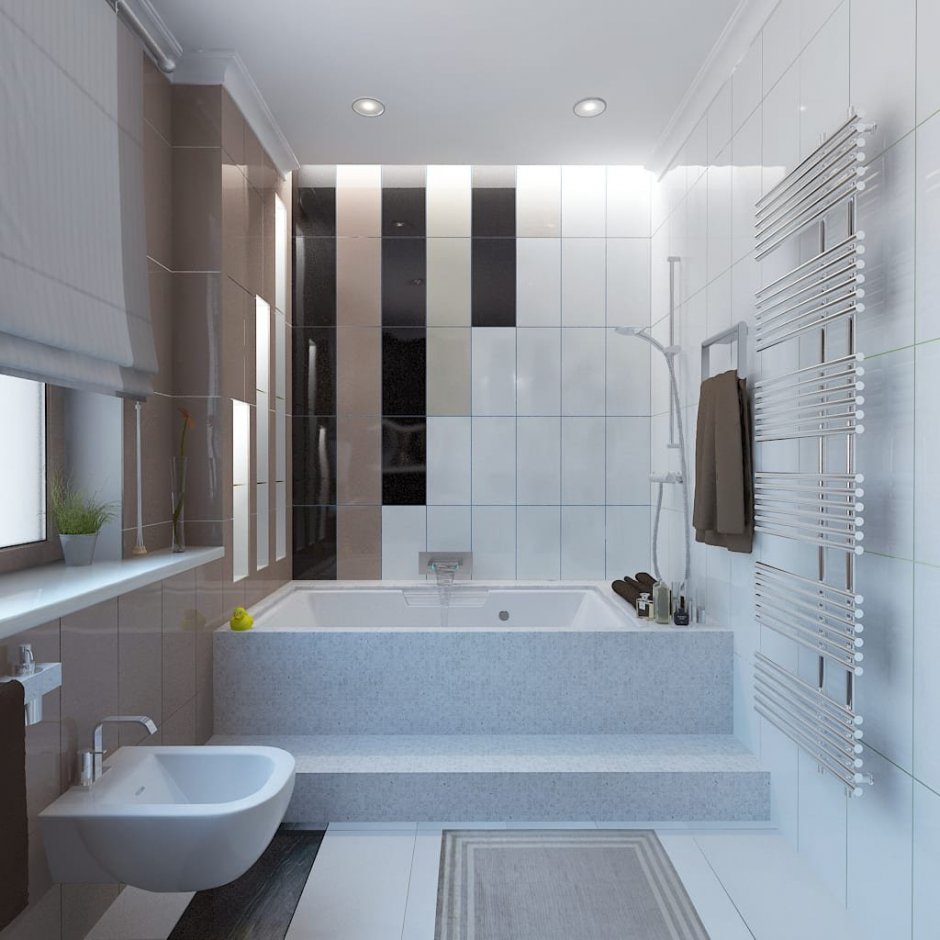 Дизайн типовой ванной комнаты