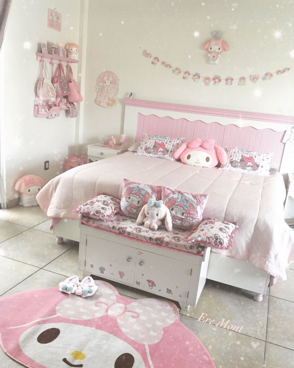Комната розовая Каваи спальня