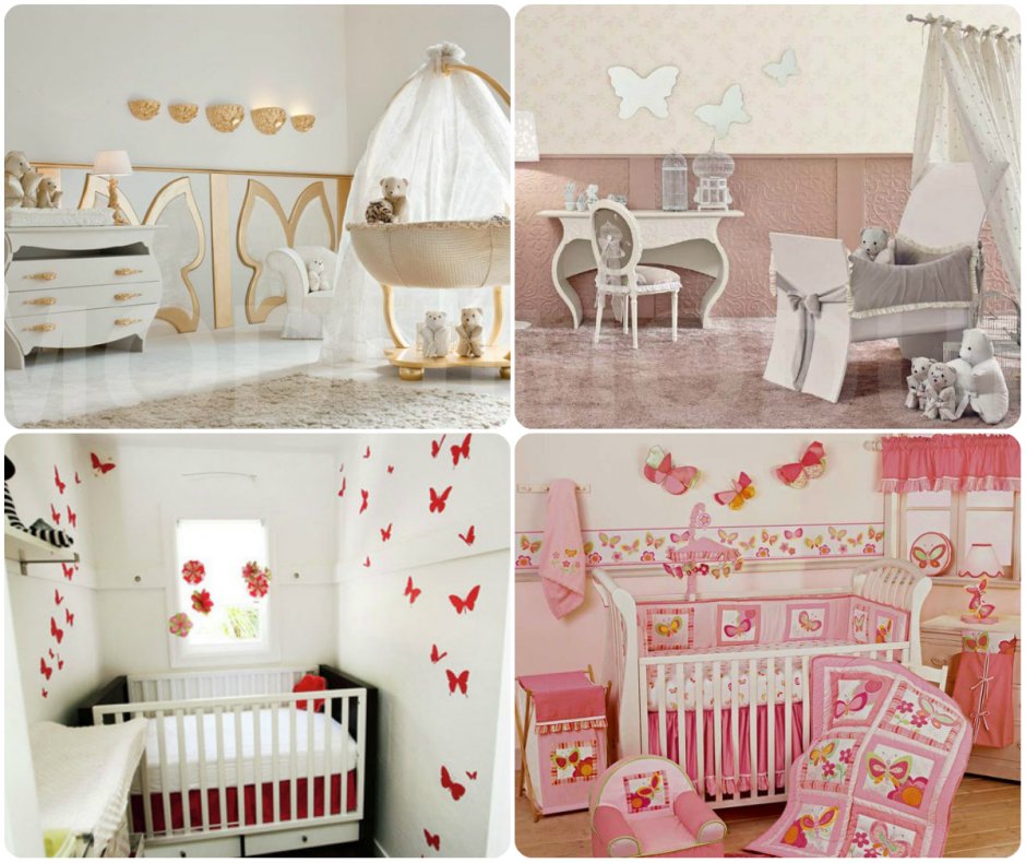 Украсить комнату для новорожденного девочки